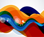 Colorful Wave Abstract Background